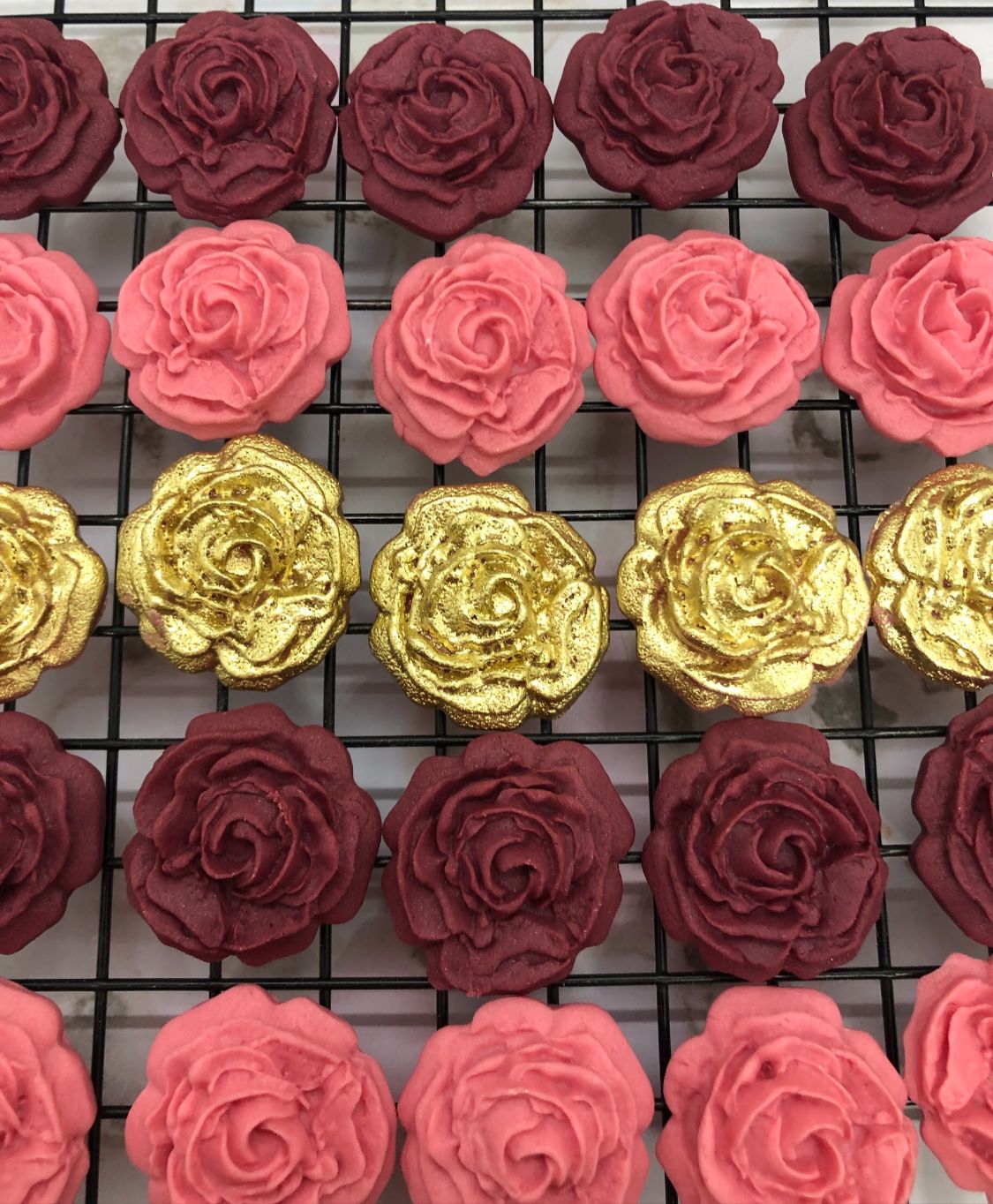 Apliques de rosas